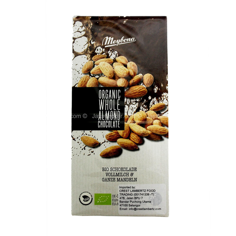 Meybona Organic Whole Almond Chocolate 100g