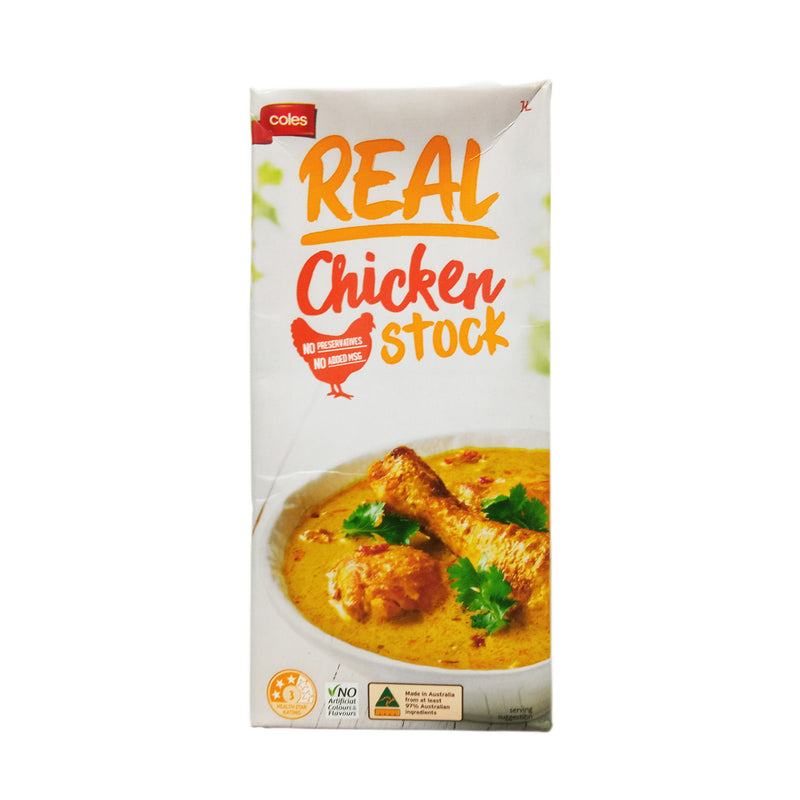 Coles Liquid Stock Real Chicken 1L