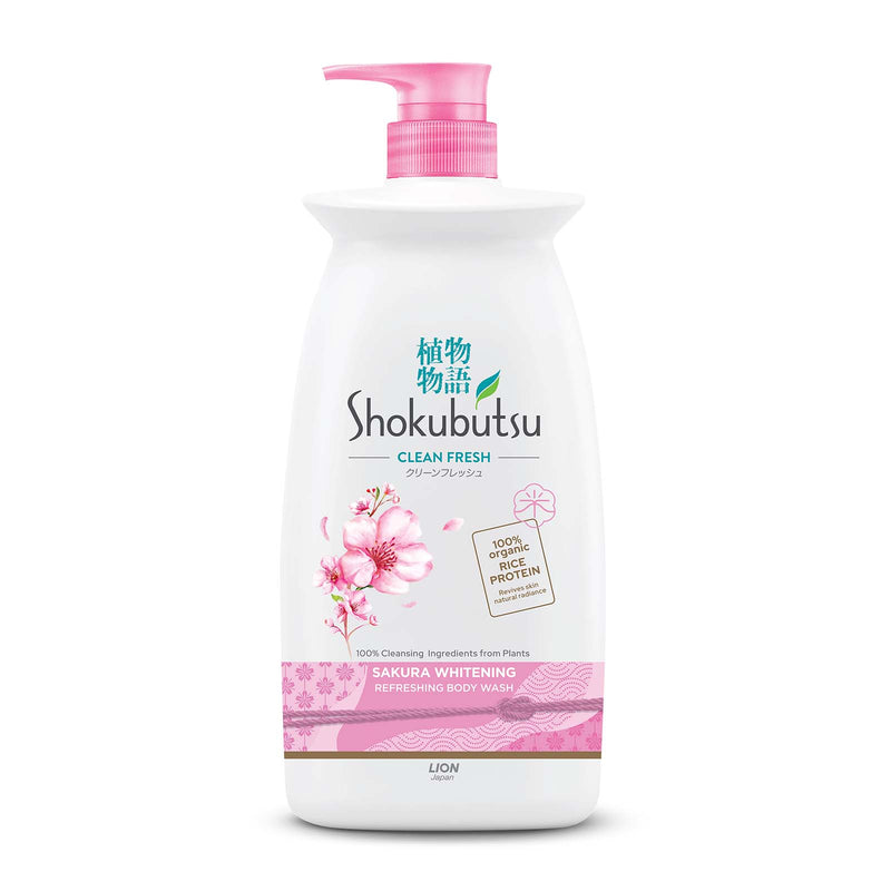 Shokubutsu Body Wash Sakura Whitening 900g