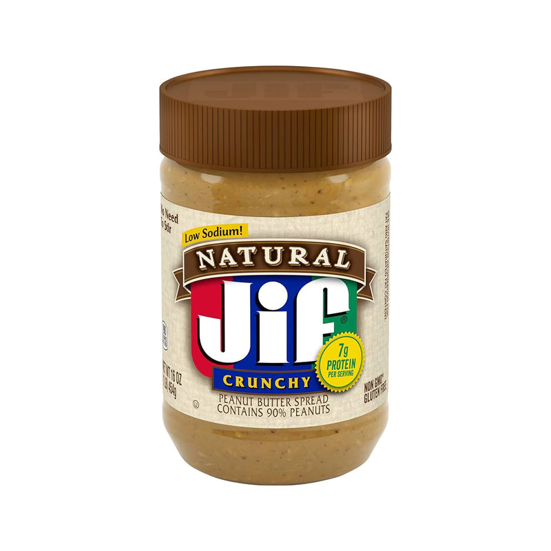 Jif Natural Crunchy Peanut Butter 454g